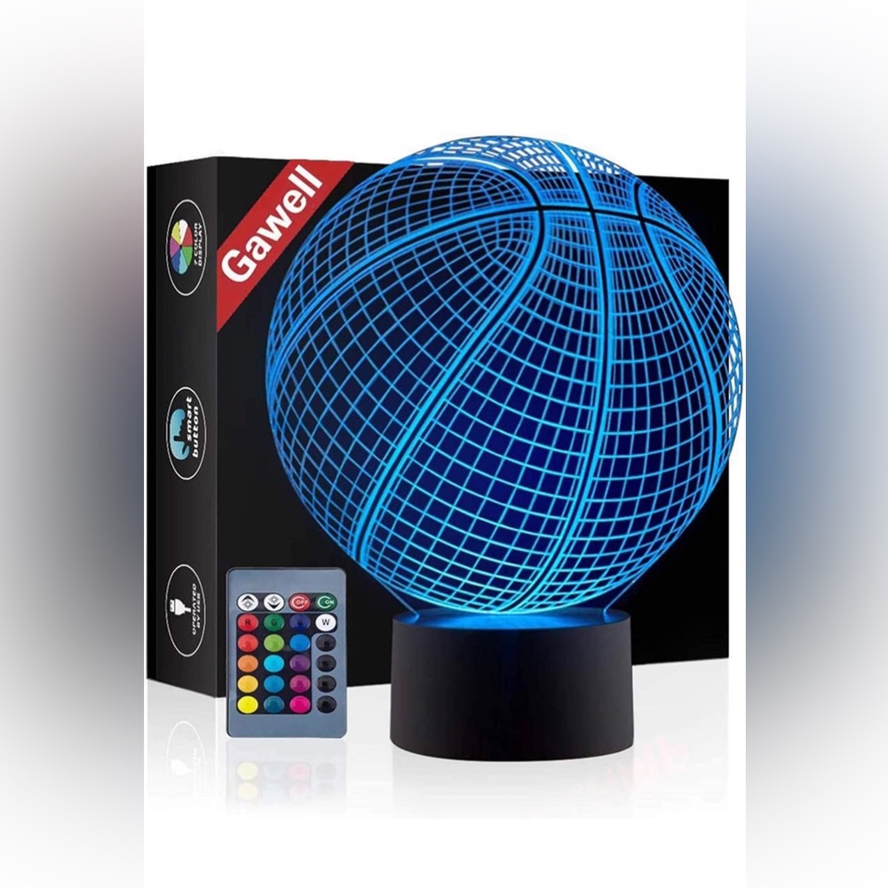 3-D Basketball Night Light
